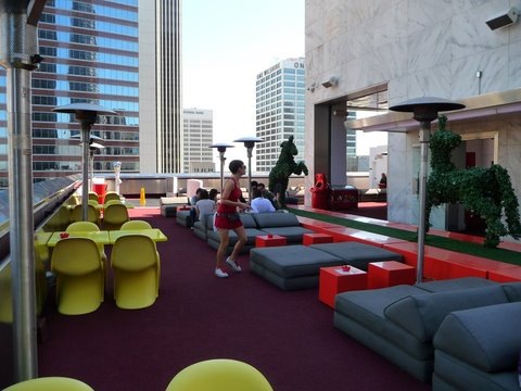 The Standard Hotel Rooftop Bar in Downtown Los Angeles