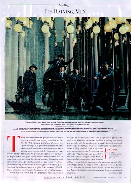 The “Glee” Vanity Fair Photo Shoot