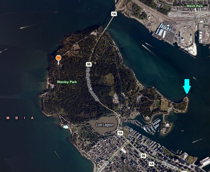 Brockton Point Lighthouse location