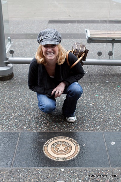 Michael Buble’s British Columbia Entertainment Hall of Fame Plaque on the Vancouver Starwalk