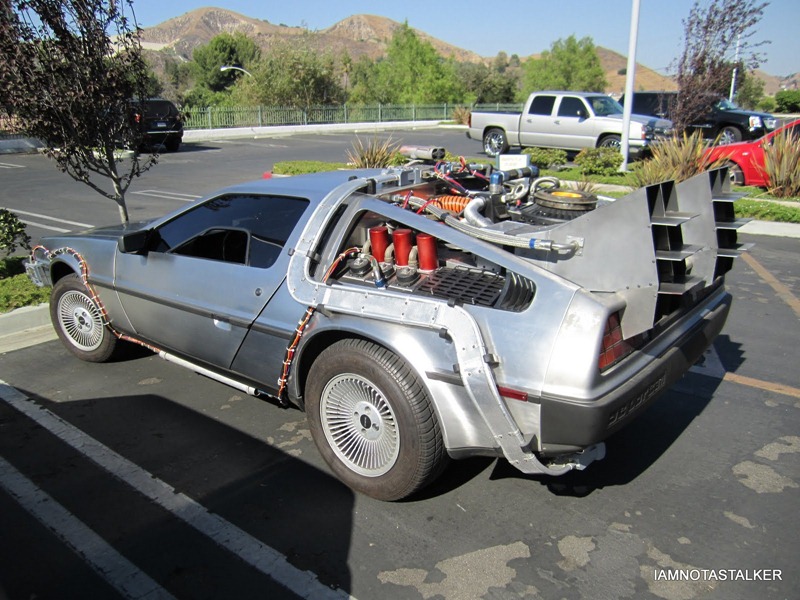 Mike, from MovieShotsLA, Gets Up Close & Personal with the “Back to the Future” DeLorean