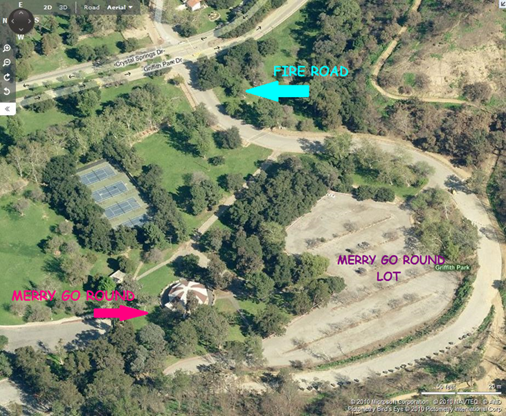 Griffith Park Merry Go Round Map