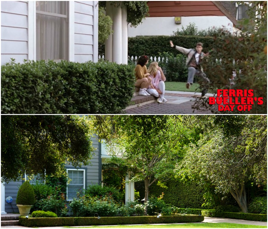 Ferris Skids Around the Side of a House Collage