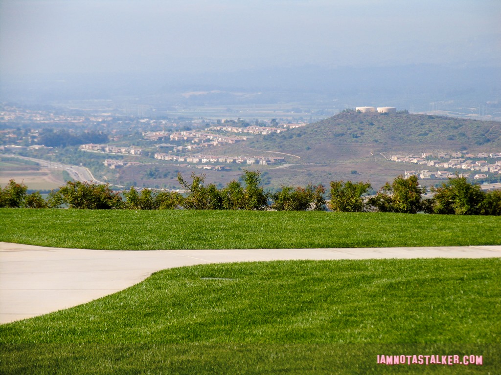 This is the view from the burrial site.